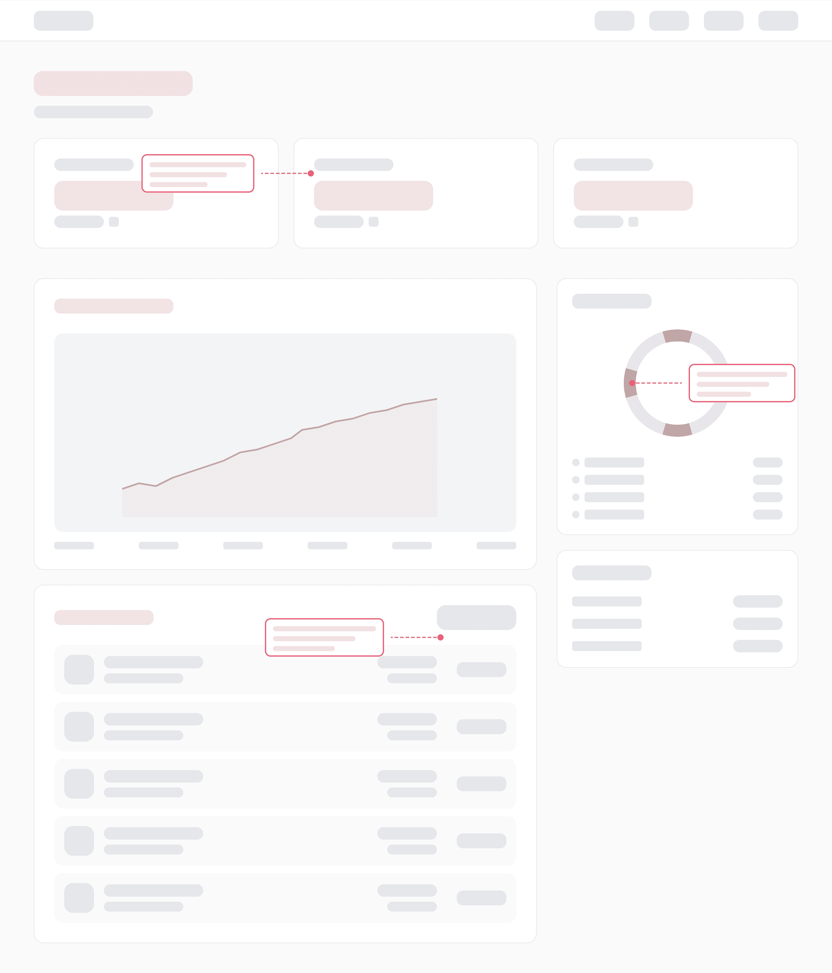 Customer Investment Portal wireframe