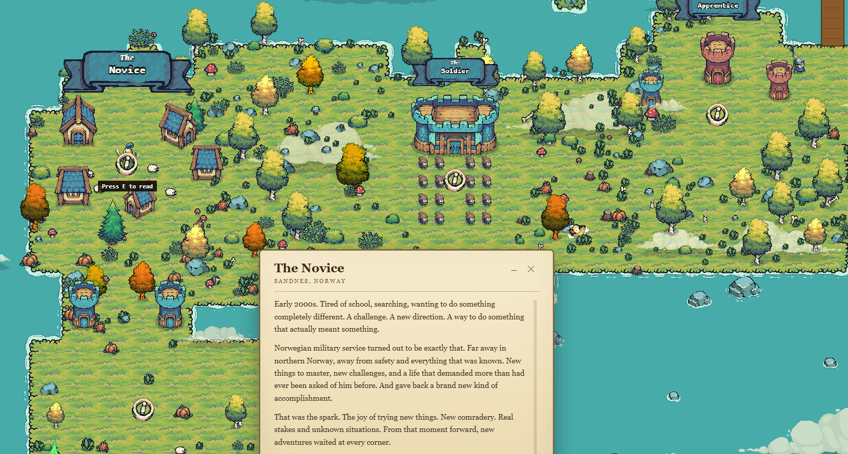 The Village — Novice and Soldier chapters on the grasslands